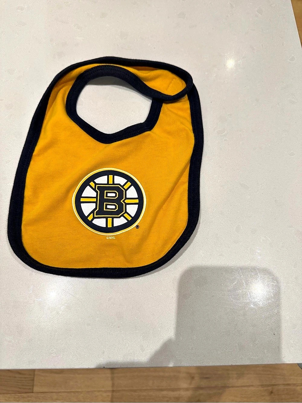 NHL Boston Bruins bib Gold & Black Baby Bib